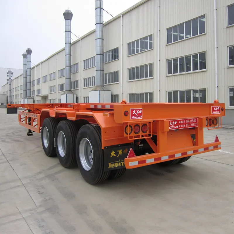 40ft 3-axle Skeleton نصف مقطورة مع Bpw 13t المحور