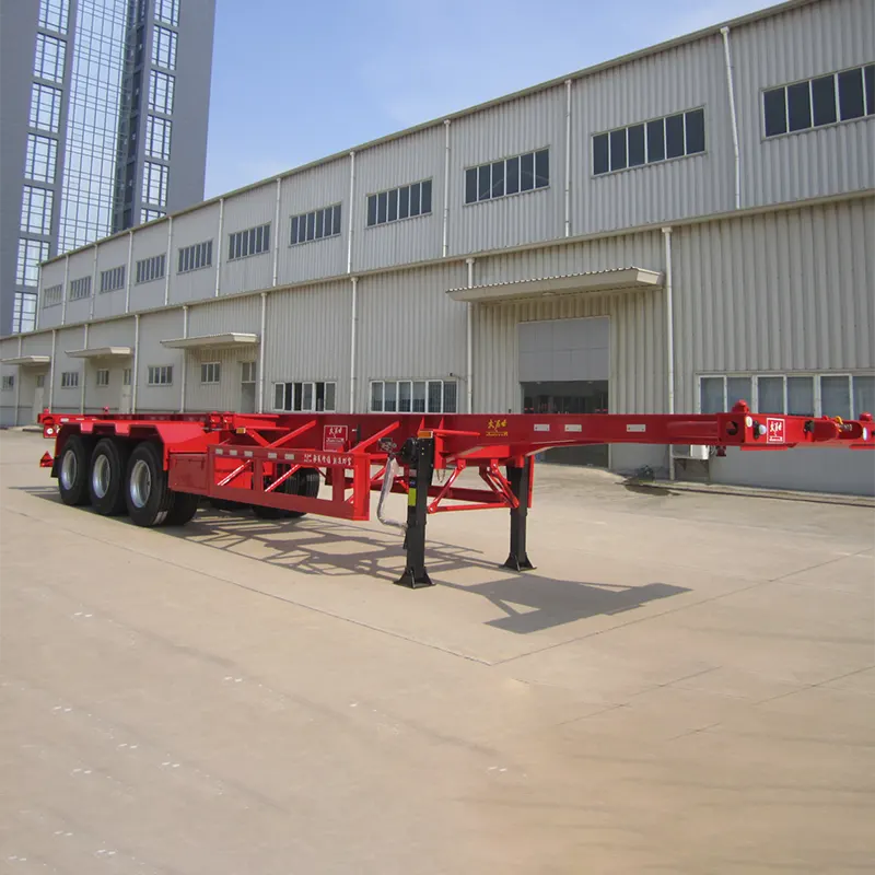 40ft 3-axle skeleton نصف مقطورة مع JOST 2 inch King Pin